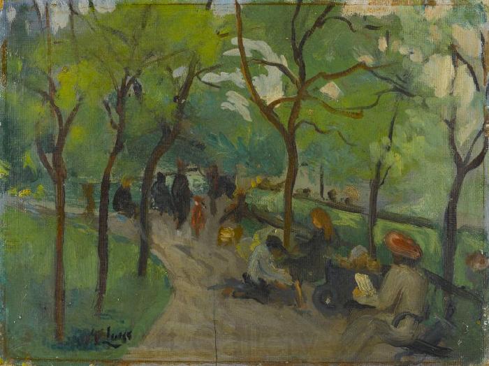 George Benjamin Luks Prospect Park Spain oil painting art